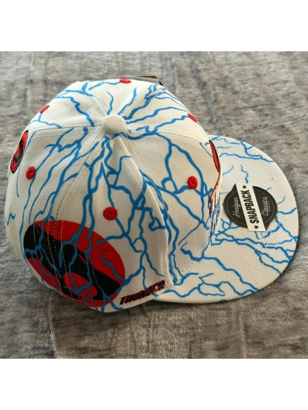Thundercats Headgear Classics Lion-O Panthro Snapback Hat White Blue Red